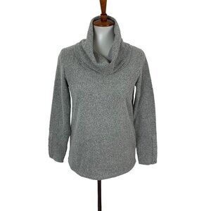 Simply‎ Scarlett Gray Cowl Neck Pullover Sweater Long Sleeve S Cozy Fall Winter